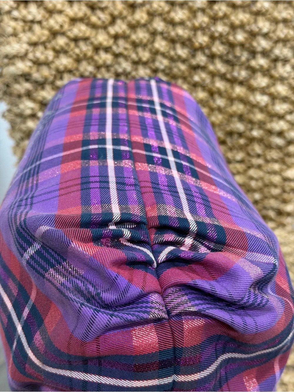 Coach Poppy Tartan Plaid Glam Tote Bag